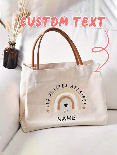 Customized Tote Bag, Personalized Bridesmaid Canvas Tote Bag, Bridesmaid Beach Bag, Bridesmaid Gift, Bridesmaid Gift Bag, Wedding Tote Bag, Wedding Party Gift, Christmas Gift Supplies