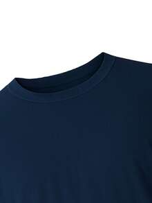 Cotton None Night Holiday Sports School Vacation Office Home Birthday Party Dating Street Photoshoot - 藍色 - 查看 3