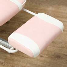 Gaming Chair With Footrest, Height-Adjustable Office Chair With Head And Lumbar Cushions, Swivel Gaming Chair With Reclining Backrest, Faux Leather, Up To 120 Kg, Pink - Red and White - View 8