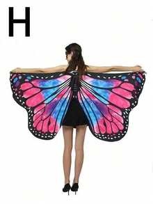 Thắt lưng hình bướm bằng polyester, khăn choàng bướm trang trí, áo choàng bướm, cánh bướm múa bụng kiểu châu Âu. Thích hợp cho trang phục lễ hội, biểu diễn sân khấu, đạo cụ trang trí lễ hội các loại. - Nhiều màu - Xem 16