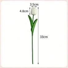 10 piezas de Flores de Tulipán Artificiales, Tulipanes de Tacto Real para Decoración del Hogar, Decoración de Bodas, Ramos, Día de la Madre, Día de San Valentín - Multicolor - Ver 3