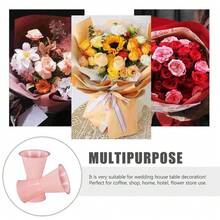 1个塑料花卉包装内衬植物支架包装材料固定花束摆放底座花卉配件 - 彩色 - 查看 6