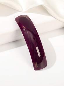 1pc French Large Arc-Shaped Adjustable Hair Clip Barrette For Women, Automatic Clasp - Multicolor - View 15