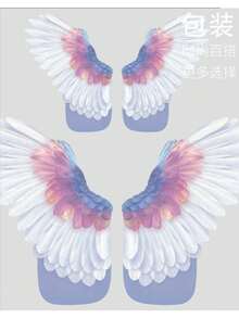 10套蝴蝶翅膀花束包装纸 - 彩色 - 查看 7