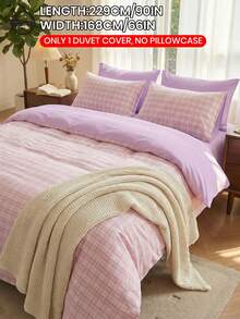 2/3pcs Digital Print Duvet Cover Set (1 Duvet Cover + 1/2 Pillowcases Without Insert), Pink Gingham Print, Cozy And Breathable Bedding Set, Skin-Friendly And Comfortable, Soft And Anti-Pilling,Fits For Twin/Full/King/Queen All Size Beds, Suitable For All Seasons, Multiple Size Options Available, Machine Washable, Aesthetic Bedding, Room Decor, Bedroom Decor, Oeko-Tex - Multicolor - View 32