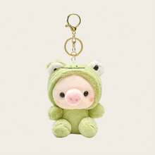 Cute Pig Plush Doll, Rabbit Keychain, Backpack Pendant, Pig Doll, Frog Bag Charm, Holiday Gift - Multicolor - View 13
