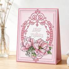 Creative Lace Cutting Dies, DIY Scrapbooking Album And Embossing Stencil, Greeting Card Making Tool, Card Paper Cutting Crafts ,Gift Card Making Template Die Cuts. - Silver - View 10