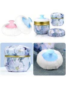 1 Bộ hộp phấn phủ dạng bột 80g kiểu Ngày Valentine kèm bông phấn lớn (Không bao gồm phấn), hộp phấn phủ và phấn bột, bông phấn và hộp phấn phù hợp để sử dụng khi tắm và du lịch, mút trang điểm, quà tặng hoàn hảo, lý tưởng cho Giáng sinh, ngày lễ, Halloween, trang trí phòng, nằm trong danh mục quà tặng ngày lễ, hộp kẹo Halloween, quà năm mới, hộp đựng mỹ phẩm, quà Ngày Valentine, quà Ngày của Mẹ. - Nhiều màu - Xem 9