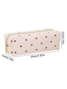 这款简约亚麻笔袋容量大，可重复使用，并有多种颜色和款式可供选择。适合学校和办公室使用，可用作多功能收纳包、旅行通勤包和化妆包，是青少年学习和办公用品的理想之选。 - 彩色 - 查看 10