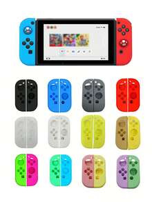 2pcs Joy-Con Controller Protective Case Compatible With Nintendo Switch & Switch OLED, Anti-Drop, Anti-Explosion, Anti-Slip, Anti-Scratch, Anti-Sweat, Ergonomic Design For Enhanced Gameplay