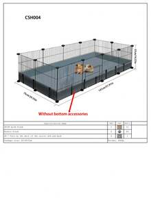 Adjustable Pet Fence, Indoor Cat Dog Hamster Cage, Small/Medium Dog Kennel, Freestanding Isolation Gate, Small Animal Barrier - Multicolor - View 17