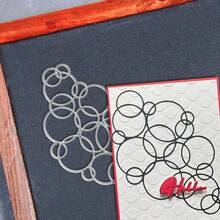 Creative Bubble Cutting Dies, DIY Scrapbooking Album And Embossing Stencil, Greeting Card Making Tool, Card Paper Cutting Crafts ,Gift Card Making Template Die Cuts. - Silver - View 6