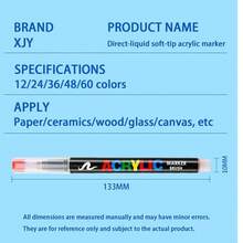 36 - Color/24 - Color/12 - Color Juegos de Marcadores de Punta Suave de Acrílico: Bolígrafos de Color y Resaltadores. Con una paleta de colores ricos y sin problemas de sangrado de tinta, estos marcadores son perfectos para grafiti, pintura y marcado diario. Como artículos de papelería esenciales, son adecuados para estudiantes hombres y mujeres, maestros de escuela y trabajadores de oficina. Un imprescindible para la temporada de regreso a clases. - Multicolor - Ver 11