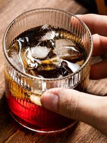 1pc Nordic Style Drinking Glass Cup, High Borosilicate Cocktail, Tea, Wine, Coffee Cup - Multicolor - View 3