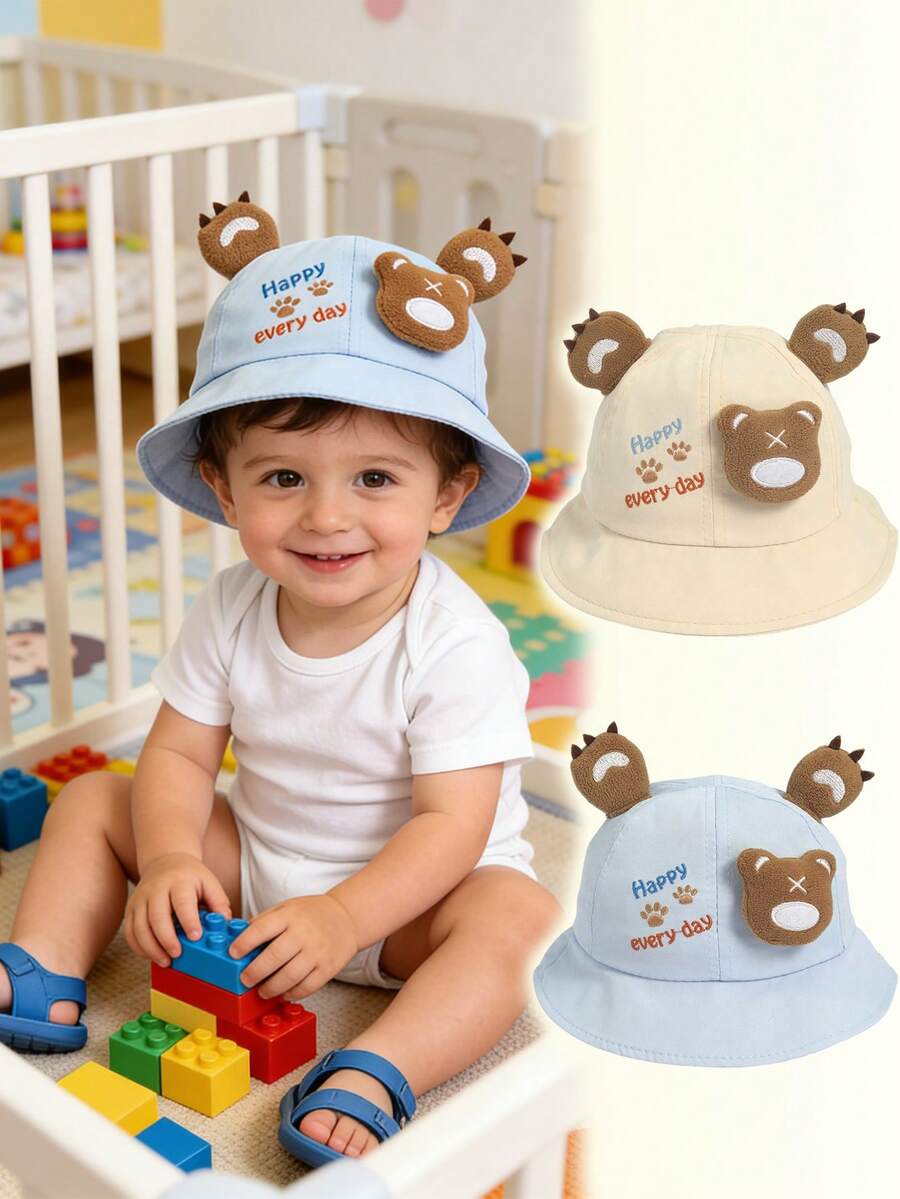 1顶儿童男女童轻便遮阳帽，防紫外线，可水洗高尔夫球帽，儿童遮阳帽，春夏款 - 彩色 - 查看 1