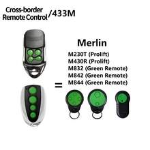 Merlin Prolift 230T 430R M832 M842 M844 车库门遥控器替换件 433MHz 4键滚动码开门器发射器 - 綠色 - 查看 6