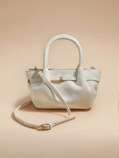 Glizzene Vintage Matte Tote Bag For Women, New Autumn/Winter Simple Commuting Handbag, Stylish And Elegant Shoulder Underarm Bag , New Year , Office Bag Valentine's Day Wedding Wedding