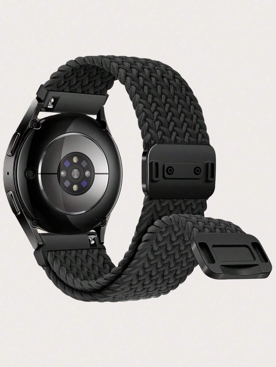 20毫米磁吸编织尼龙表带，兼容三星Galaxy Watch 4/5/6/7 FE（40毫米/44毫米）、Watch 4/6 Classic（42毫米/46毫米/43毫米/47毫米）、Watch 5 Pro（45毫米）、Watch 3（41毫米）、Active 2；兼容Vivoactive 6、Vivoactive 5/3、3 Music手表表带；可调节单圈弹力表带，适用于Venu Sq 2、Forerunner 55/165/245/645；兼容Gizmo Watch 3/2/1、Gabb Watch 3/2/1、SyncUP、Cosmo JrTrack手表