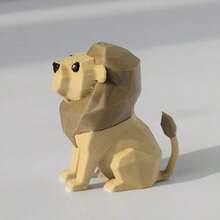 3D打印几何动物树脂摆件 熊猫 狮子 狐狸 兔子 小狗 创意桌面装饰工艺品 家居客厅书房装饰摆件 派对小礼物 花园装饰品 - 彩色 - 查看 9
