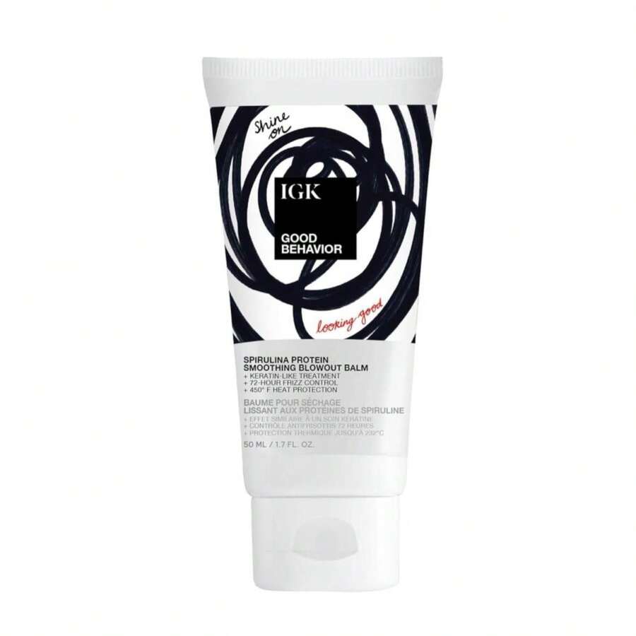 IGK Good Behavior Spirulina Protein Anti-Frizz Smoothing Blowout - ColorA - View 1