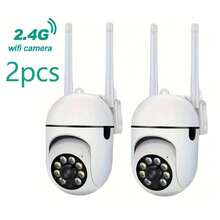 1/2/4pcs 2.4G WiFi Smart Home Security Camera, Wireless Video Monitoring Network Camera, Indoor Security Surveillance, Home Wireless Tracking Alarm Pan-Tilt, Two-Way Audio, Auto Tracking, Night Vision, Mobile Intercom, USB Power, Ideal Choice For Home Security - White - View 15