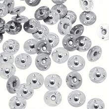 100/200/400个装 12.5毫米金属烛芯固定器，烛芯支撑片，适用于DIY蜡烛制作 - 灰色 - 查看 4