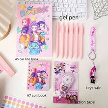 KPOP Witch Hunting Girl Group Stationery Set, Essential Student Supplies, High-Quality Learning Tools, Classroom Rewards, Thoughtful Gifts - Multicolor - View 4
