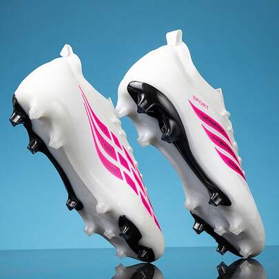 1 Pair Seamless Men's Football/Soccer Shoes, Low-Top, Long Studs, Wear-Resistant, Non-Slip, Grip, Suitable For Adults & Unisex, Recommended For School, Match & Training