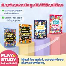 Classic Sudoku Puzzle Books, Level-Based Challenges, Large Clear Grids, Answer Pages Included, Boost Logical Thinking And Focus - Clever Minds Sudoku Challenge - View 7