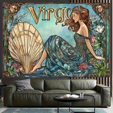 1pc,Aquarius-Themed Tapestry, Suitable For Outdoor Events, Photography Props, And Studio Backdrops. Ideal For Living Rooms, Bedrooms, Offices, And Family Gatherings. Two-Dimensional Design, Not Multi-Layered Or Solid Model. - Multicolor - View 12