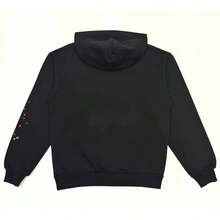 SP5DER Spider Worldwide Tracksuit Hoodie Cobweb Pattern Print Unisex Sweatshirt Men Women Graphic Outwear, Tracksuit Pullover Sweatshirt For Women Men Matching Hoodies For Couples - Black/hoodie - 查看 2