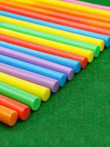 40~200cm Multi-Color Foam Pool Noodle, Long Hollow Foam Swim Stick, Flexible Buoyancy Pole For Swimming, Floating And Pool Party Ambiance, Beach Accessories, Water Sports Equipment, Holiday Decor - 彩色 - 查看 1