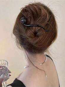 2pcs 1pc Retro Coffee Pearl Twist Hair Clip Elegant Accessory For Women Suitable For Commuting Daily Hairstyles Simple And Graceful For Spring And Summer Hair Accessories - Multicolor - 查看 6