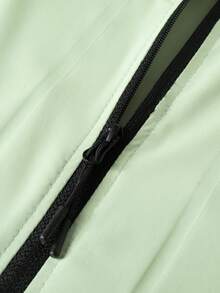 Unisex lätt UV-skyddsjacka, tunn långärmad, andningsbart issidenstyg, mångsidig, vår/sommar - Grön - Visa 5