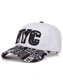 1pc Solid Color Letter Embroidered Baseball Cap, Fashion Versatile Polyester Snapback Hat, Suitable For Daily Wear, Great Gift For Family, Friends, Boyfriend/Girlfriend, Suitable For Christmas, Mother's Day, Father's Day, Teacher's Day, Birthday - Multicolor - View 6