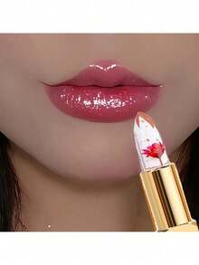 3PCS There Are Three Types Of Flower-Shaped Crystal Gel Lipsticks - Temperature-Sensitive Color Change - Moisturizing And Non-Sticky - - Long-Lasting Moisturizing - Honey - Xem 5