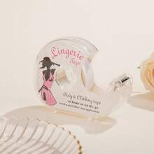 1-2 片 PET 双面防走光胶带，透明隐形，适用于低胸露肩背心，遮盖胸部并防滑。