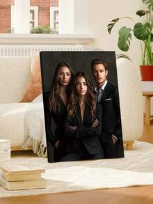 1pc Customized Frameless Wall Art, Indoor Framed Wall Painting, Print Your Family Photos, Family Gift, Valentine's Day Memento, Wedding Decor, Room Decoration, Customizable Item, Suitable For Anniversary, Valentine's Day, Father's Day, Mother's Day, Wedding, Birthday, Housewarming, Party, Customized Gift, Picture, Photo, Gallery Wall Art, Ideal Gift For Boyfriend, Girlfriend, Family, Couple, Friend, Valentine's Day Decor - Multicolor - View 4