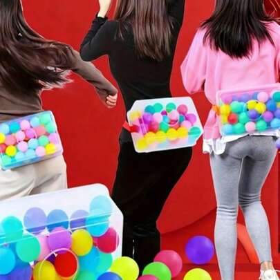 Juego de bolas de agitación, accesorios del juego de caja de bolas de agitación, juego familiar divertido, juego para interiores y exteriores, suministros para fiestas de aniversario de boda, suministros para fiestas de cumpleaños, suministros para fiestas de vacaciones de verano, decoraciones para fiestas temáticas (color de la bola aleatorio)
