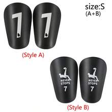 1 Pair Mini Master #7 Football Shin Guards, Thick & Durable Mini Football Shin Pads, Suitable For All Seasons
