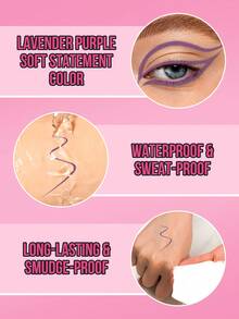 MISSLYN - Highly Pigmented Long-Lasting Eyeliner Pencil, Eye Makeup, Foam Texture, Refill Cartridge, Smooth Application, Soft & Non-Sticky, Single Stroke Lining, Non-Tugging On Eyelids, Intense Color Payoff, High Color Fidelity, Smokey Eye Makeup, Matte, Glossy, Waterproof & Sweat-Resistant, Long-Lasting & Smudge-Proof - #06 - 查看 5