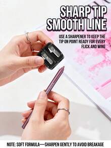 MISSLYN - Highly Pigmented Long-Lasting Eyeliner Pencil, Eye Makeup, Foam Texture, Refill Cartridge, Smooth Application, Soft & Non-Sticky, Single Stroke Lining, Non-Tugging On Eyelids, Intense Color Payoff, High Color Fidelity, Smokey Eye Makeup, Matte, Glossy, Waterproof & Sweat-Resistant, Long-Lasting & Smudge-Proof - #06 - 查看 7