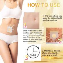 Natural Abdominal Patch, Unisex, Waterproof Sticker, Navel Patch, Sweat-Proof, Breathable Herbal - Specification - View 2