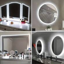 Strisce luminose a LED ad alta luminosità, alimentate tramite USB, con controllo a pulsante, strisce di illuminazione flessibili per decorazioni di sfondo, facile installazione, adatte per retroilluminazione TV, camera da letto, soggiorno, corridoio, cucina, decorazione fai-da-te - Bianco - Visualizzare 5
