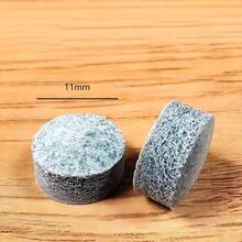 3 pezzi di punte per stecche da biliardo da 11 mm, punte professionali per snooker e biliardo americano, in materiale di alta qualità in pelle di mucca, punta da stecca da biliardo da 11 mm, punta fatta a mano, con forma arcuata - 11 mm - 3 pezzi - Visualizzare 8