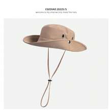 Western Cowboy Hat Outdoor Camping Hat Fisherman Hat - Hiking Hat, Khaki - View 13