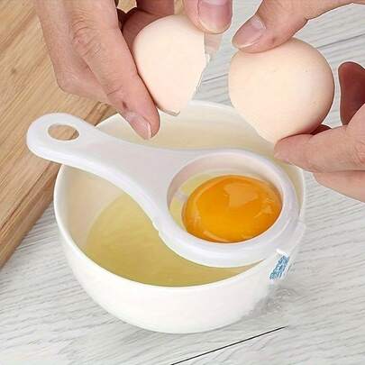 1pc/3pcs Egg White Separator, Egg Separator, Yolk Separator, Egg White Filter, Plastic Egg White Filter, Kitchen Cooking Egg Separator, Kitchen Small Tools, Kitchen Tools, Back To School Supplies