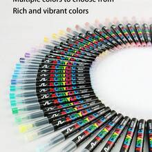 36 - Color/24 - Color/12 - Color Juegos de Marcadores de Punta Suave de Acrílico: Bolígrafos de Color y Resaltadores. Con una paleta de colores ricos y sin problemas de sangrado de tinta, estos marcadores son perfectos para grafiti, pintura y marcado diario. Como artículos de papelería esenciales, son adecuados para estudiantes hombres y mujeres, maestros de escuela y trabajadores de oficina. Un imprescindible para la temporada de regreso a clases. - Multicolor - Ver 3