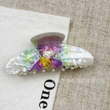 1pc New Witch Coven Hair Clip, Acrylic Cartoon Hair Claw Clip For Girls And Students - Multicolor - View 8