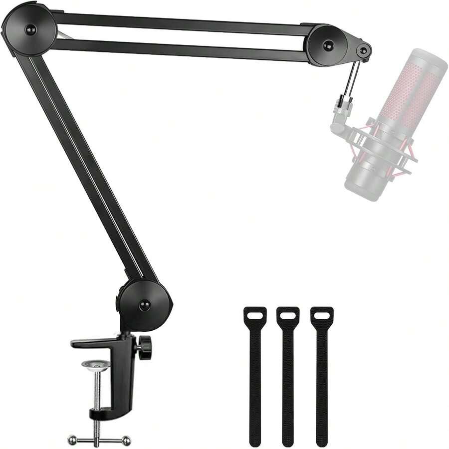 Heavy Duty Microphone Boom Arm, Suspension Microphone Stand With Mic Clip And Tie Wraps, Suitable For Blue Y-XY-30 - XY-30 - View 1